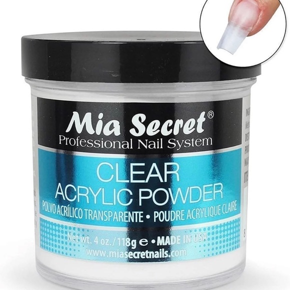 Mia Secret CLEAR acrylic powder 
4oz   /QTY:One - Picture 4 of 7